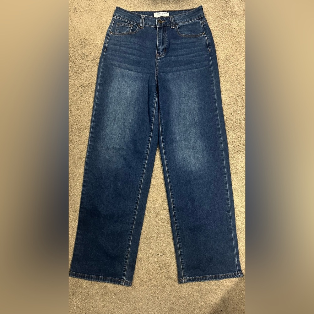 WAX JEAN Collection Straight Leg Dark Blue Jeans
